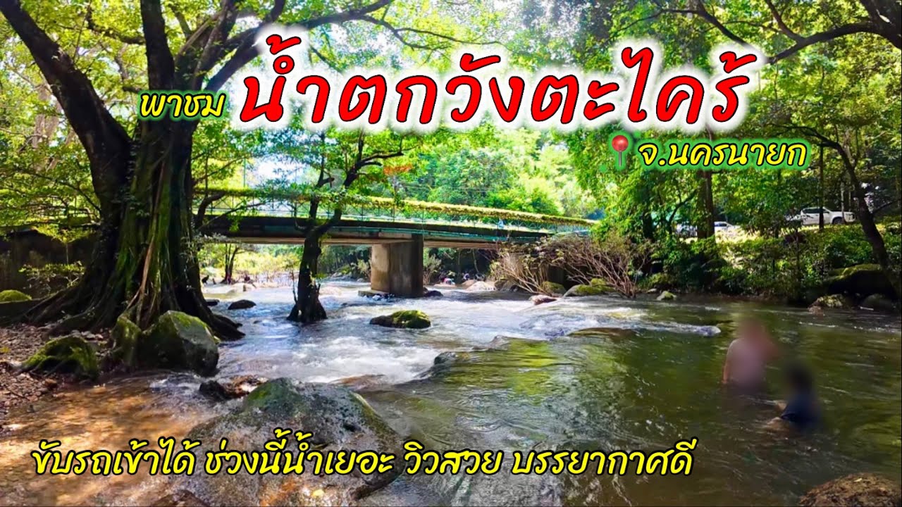 พาชม น้ำตกวังตะไคร้ จ.นครนายก ขับรถเข้าได้ ช่วงนี้น้ำเยอะ วิวสวย บรรยากาศดี