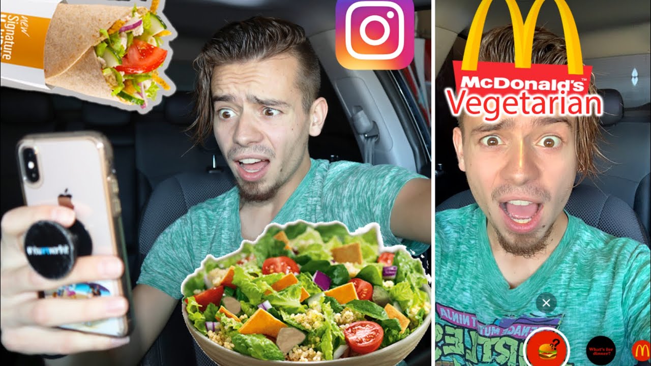 Letting INSTAGRAM FILTERS Decide What I Eat for 24 HOURS!!!