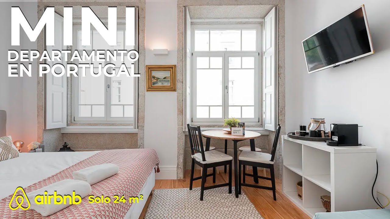 El MINI DEPARTAMENTO más PEQUEÑO en OPORTO de TAN SOLO 24 M2 | Visitando Airbnb's - Portugal