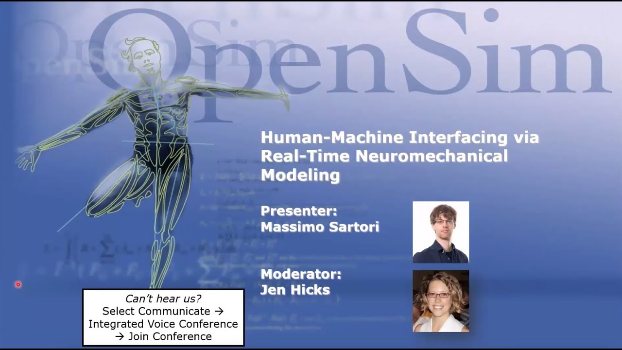 Webinar: Human-machine Interfacing via Real-time Neuromechanical Modeling