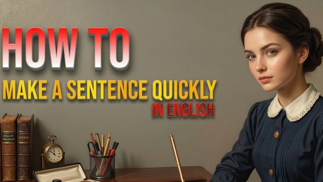 Make a Sentence Quickly in English! | Speak Better English