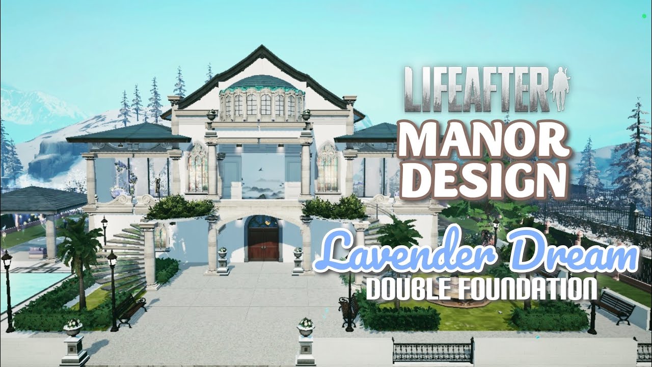 LifeAfter | Manor Design | Lavender Dream 🪻| Double Manor | How To Build | by Vovkysha