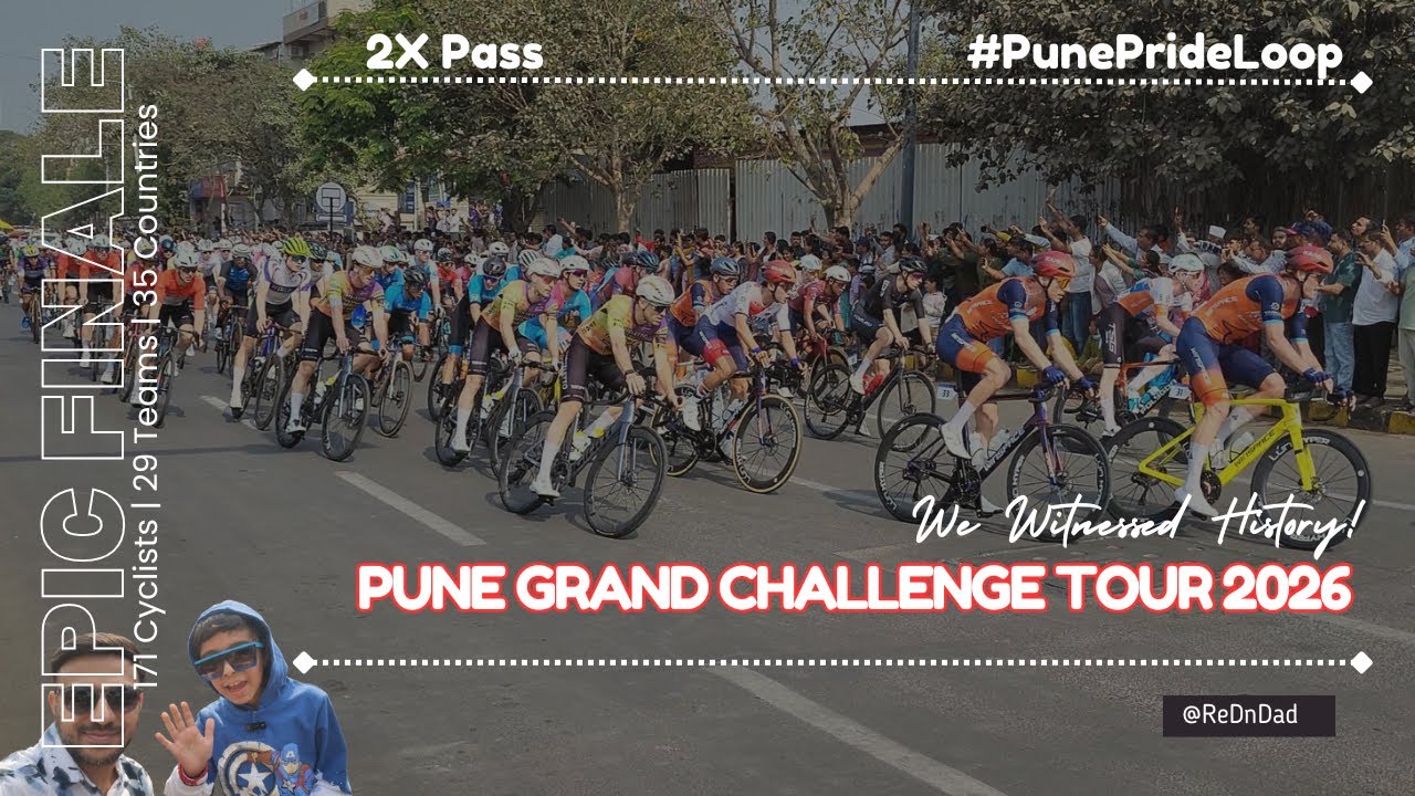 170+ PRO CYCLISTS 🚴‍♂️ BLUR PAST US 🔥 Double Pass at Kalewadi Chowk 🔄 Bajaj Pune Grand Tour 2026 🏁