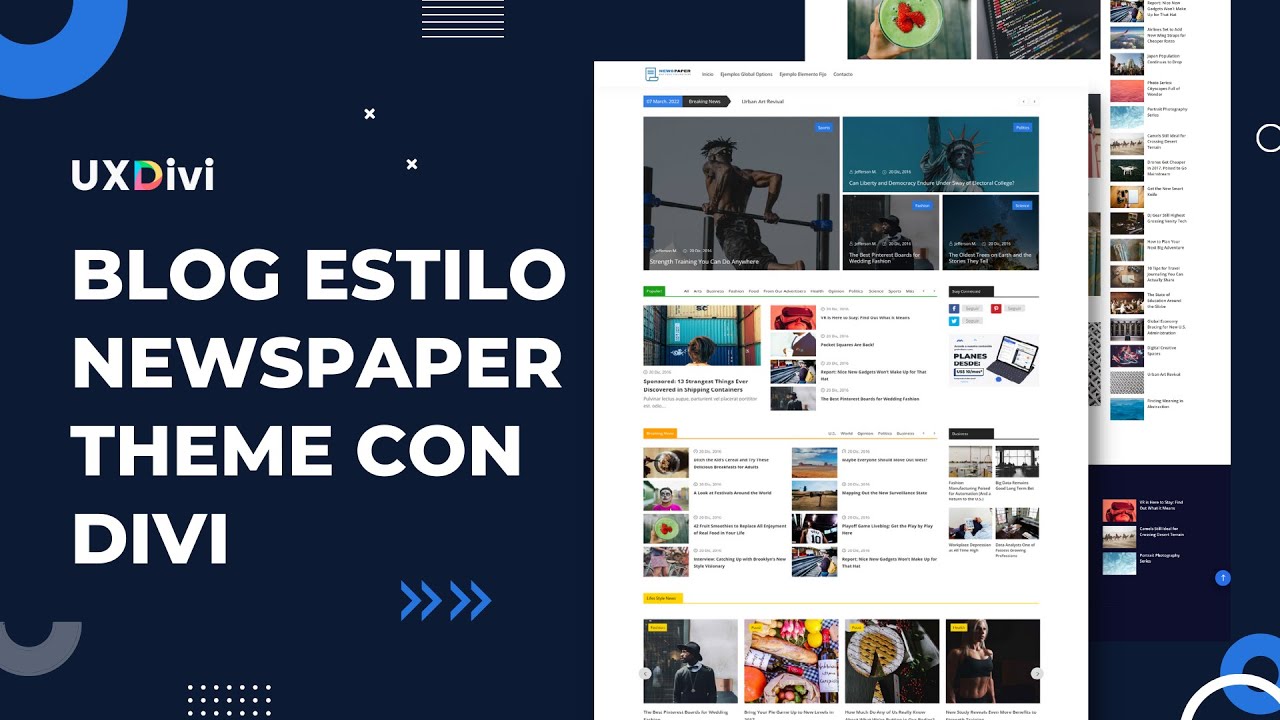 ✅ TUTORIAL DIVI: Replicando sitio de noticias ESTILO NEWSPAPER con Divi 🔥 + PLUGIN PREMIUM