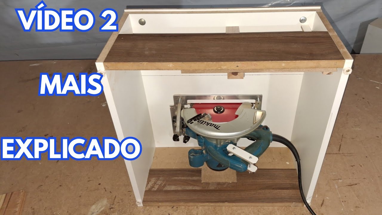 Bancada caseira portátil para sua serra circular manual (2° VÍDEO)