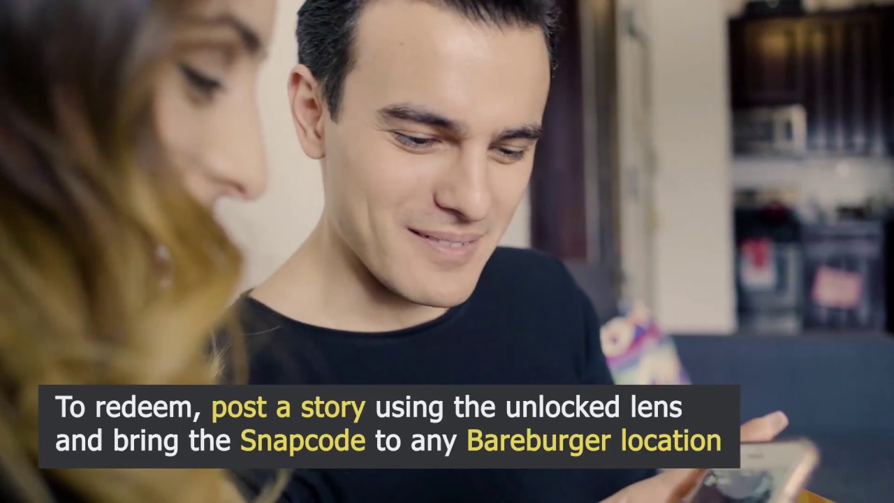 Bareburger Snapchat 3D Food Menu