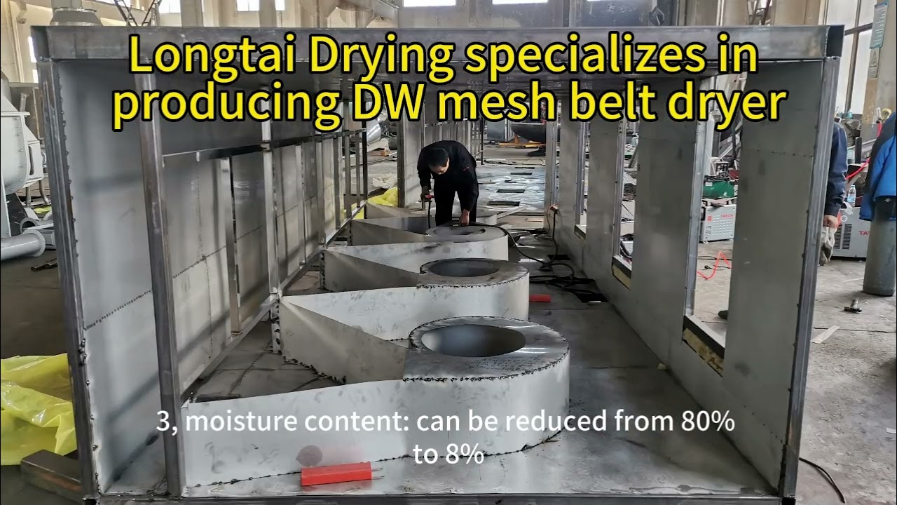 Hot Air Continuous Dehydration Belt Dryer Machine Chili Drying Machine Mesh Belt Drying Machine