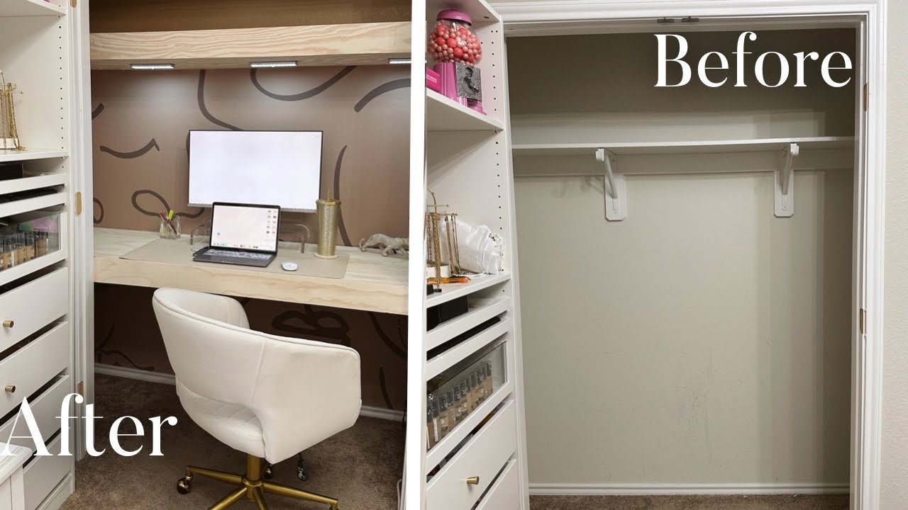 TRANSFORMANDO CLOSET EN OFICINA - DIY