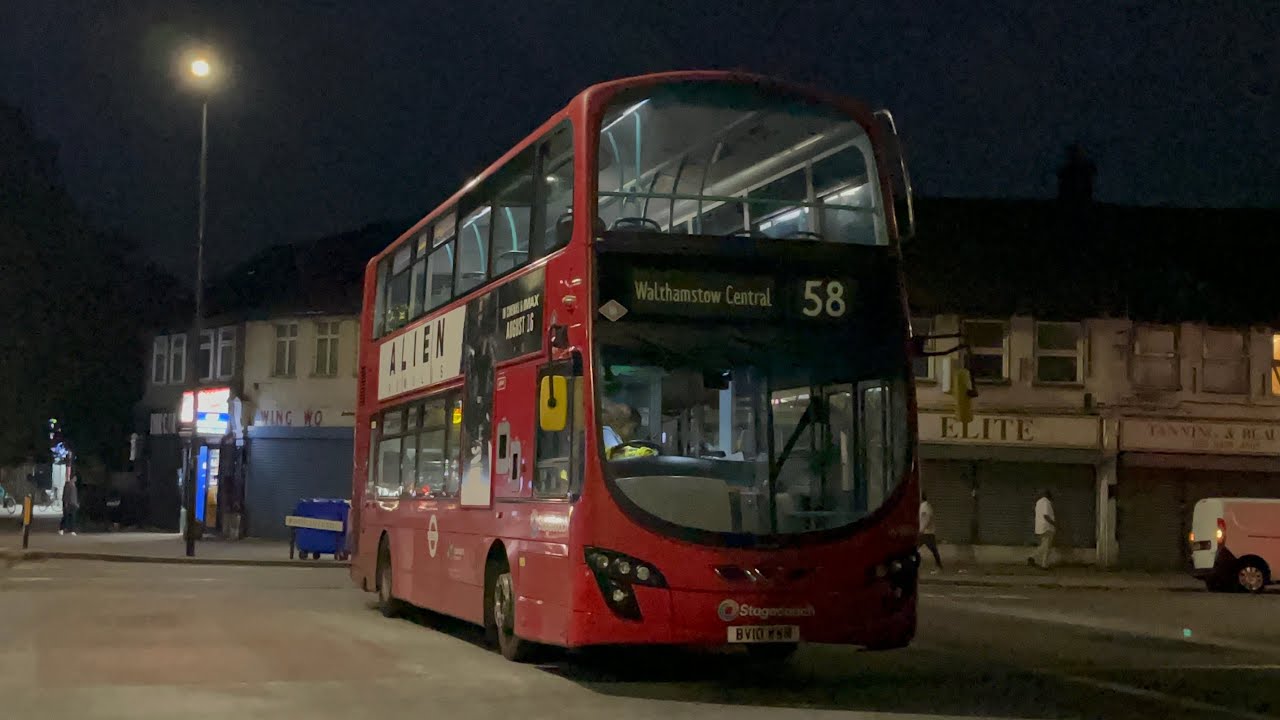 FRV. Stagecoach London Route 58. East Ham, Central Park - Walthamstow Central. G2 16984 (BV10 WWM)