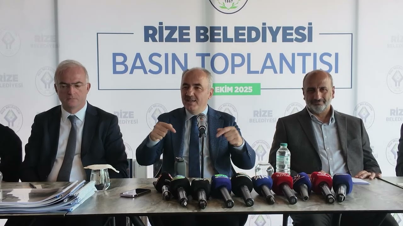 RİZE BELEDİYE BAŞKANI RAHMİ METİN BASIN TOPLANTISI 17 EKİM 2025