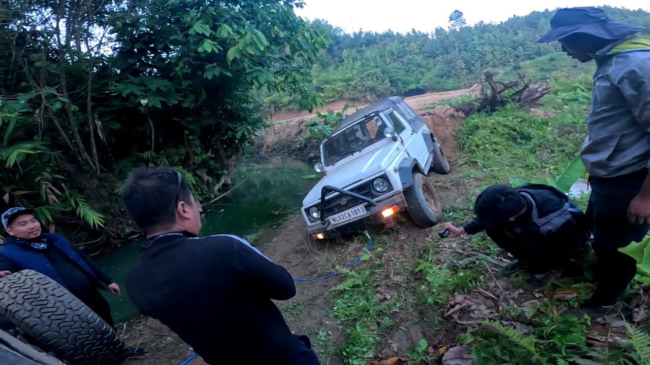NAGALAND📍RIVER TRAIL-2 #offroading #offroad #gypsy #nagaland #dimapur #nature #4x4 #pov #forest 
