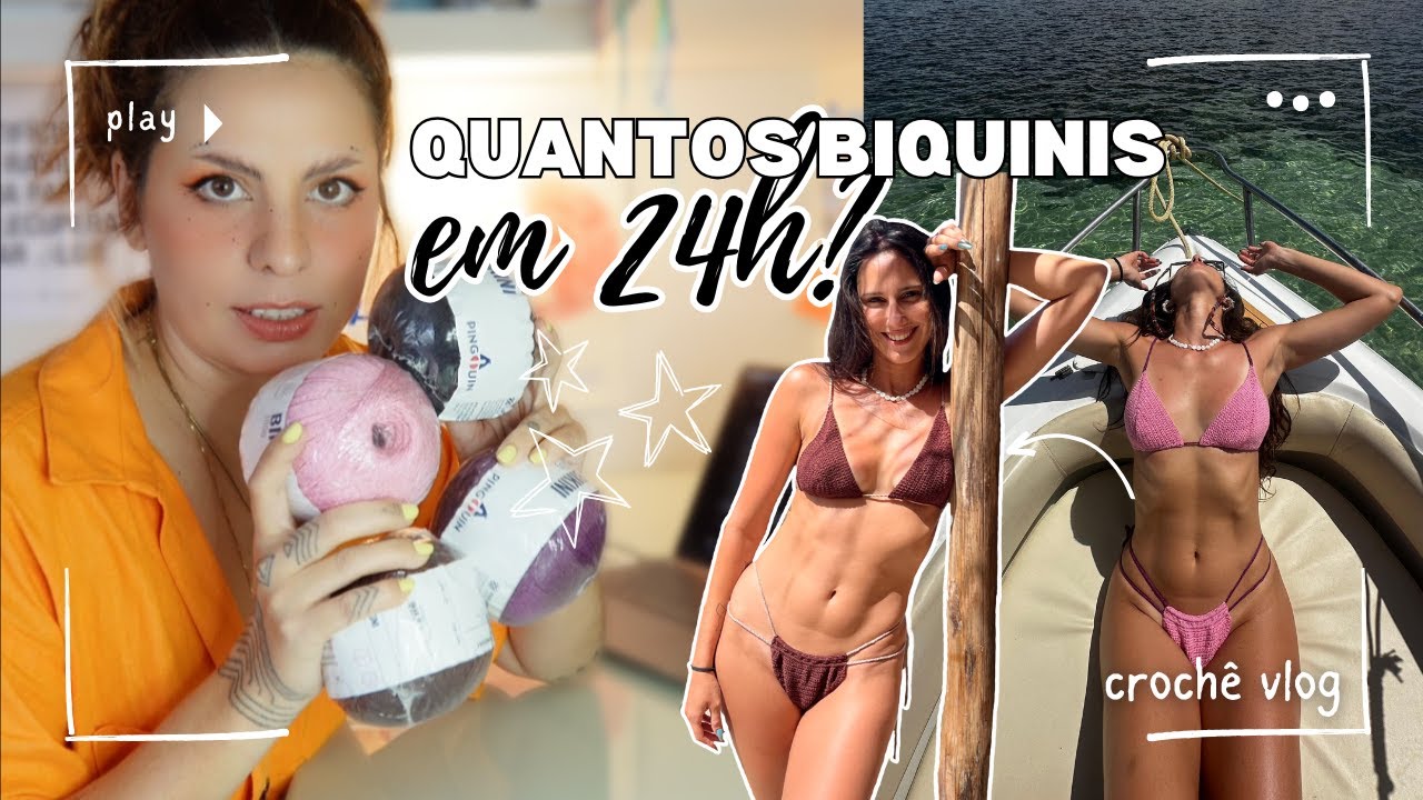 Quantos biquinis de crochê eu consigo fazer em 1 dia?
