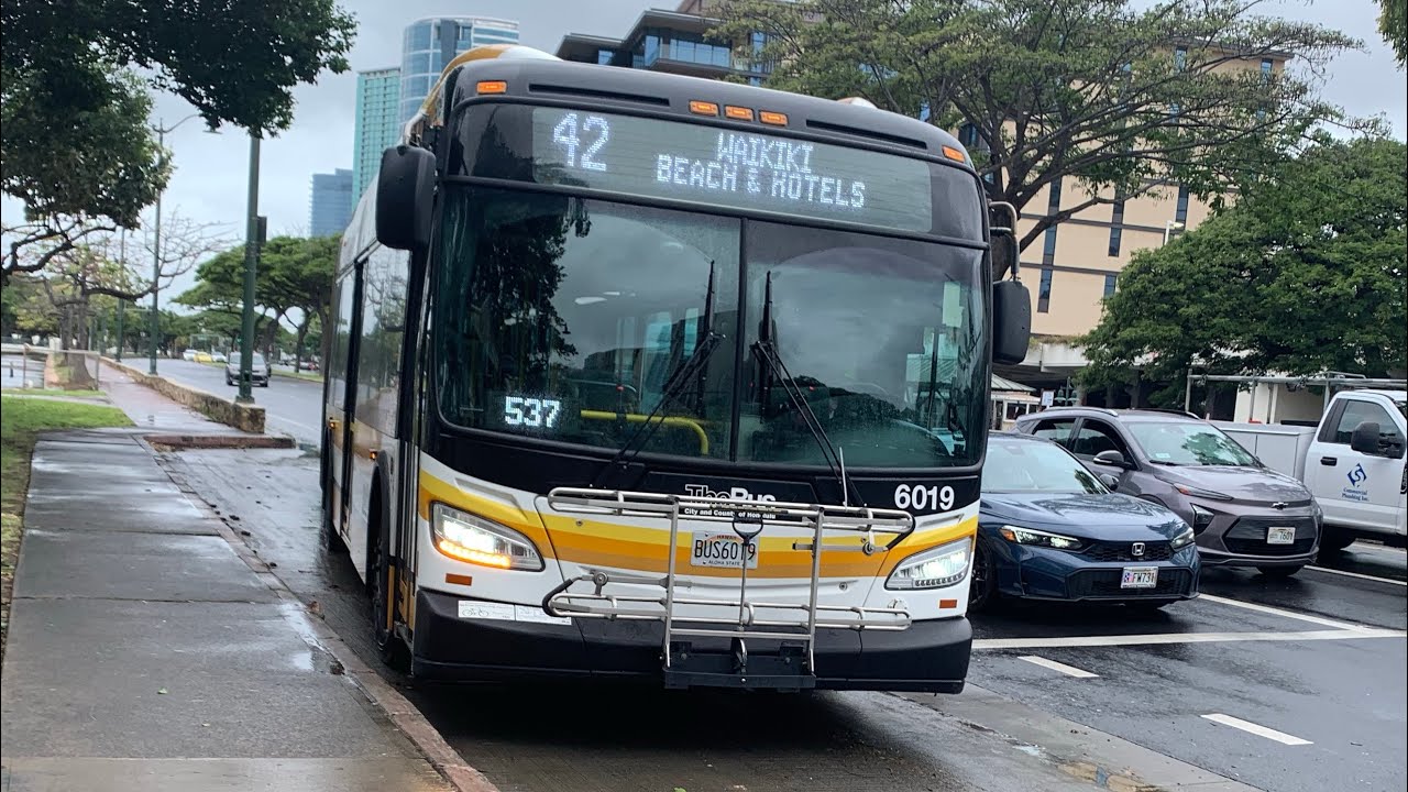 Honolulu TheBus #6019 [2022 New Flyer XD60] Route 42-Waikiki Beach & Hotels