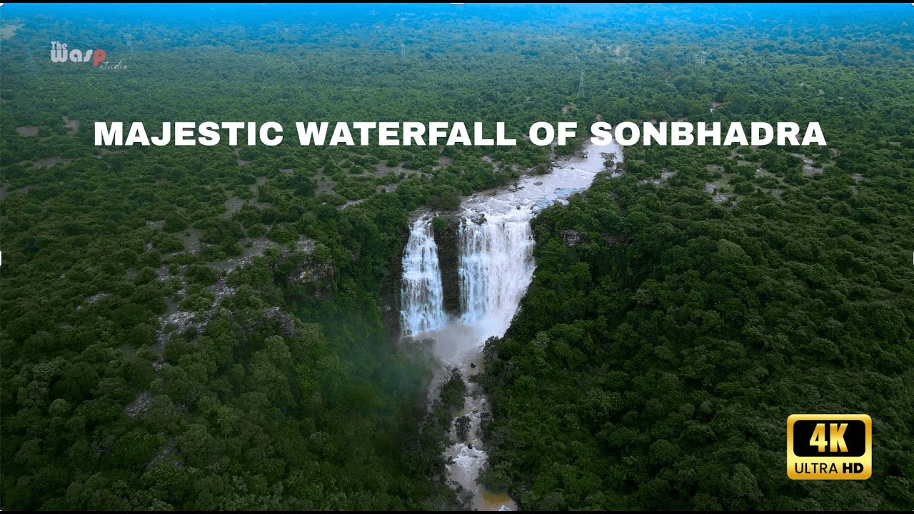 Majestic Waterfall of Sonbhadra in 4K Ultra HD | The Wasp Studio