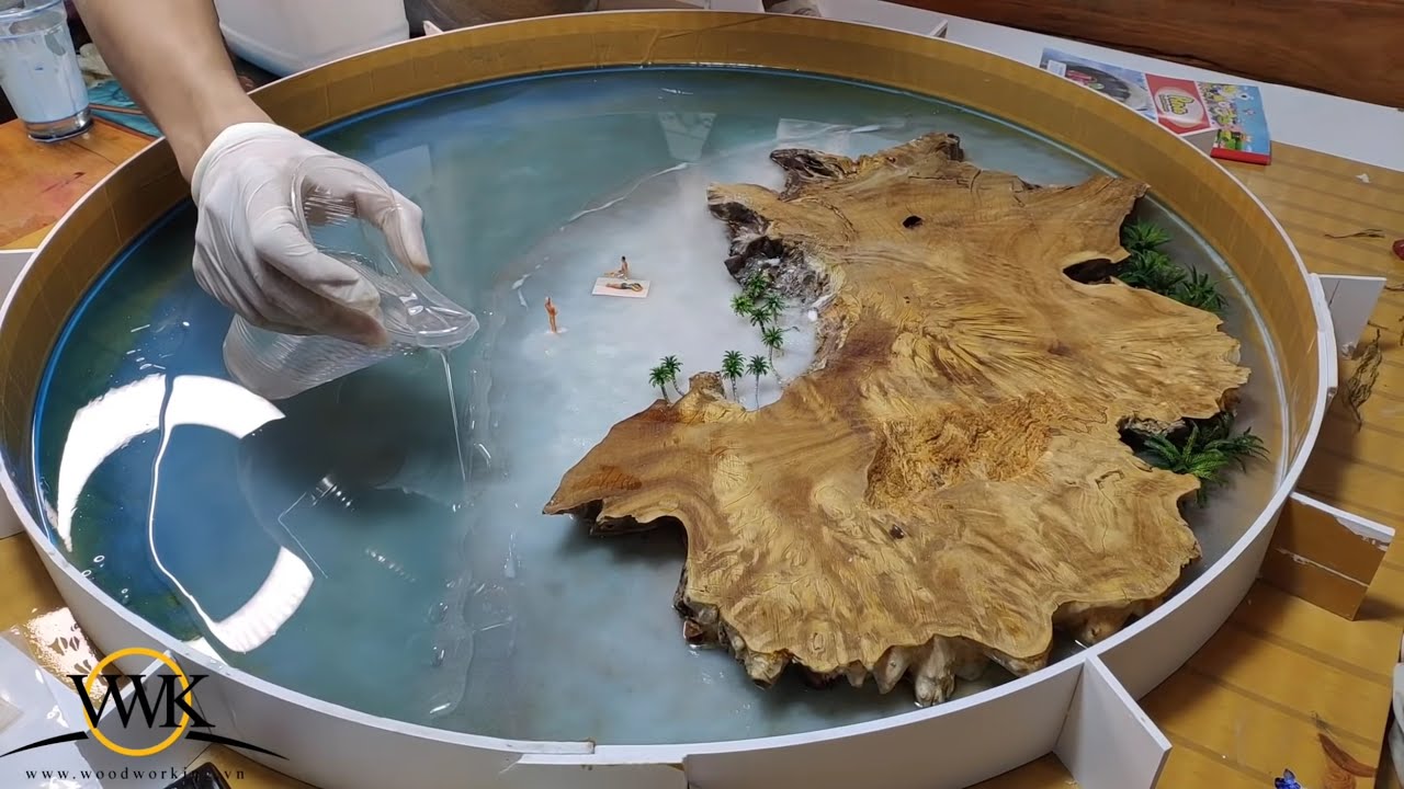 How to make an OCEAN TABLE - DIY Ocean Table of Necker Island