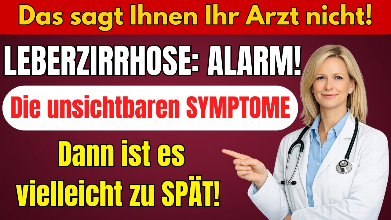 Leberzirrhose – Die unsichtbaren Symptome | Dann ist es vielleicht zu SPÄT!
