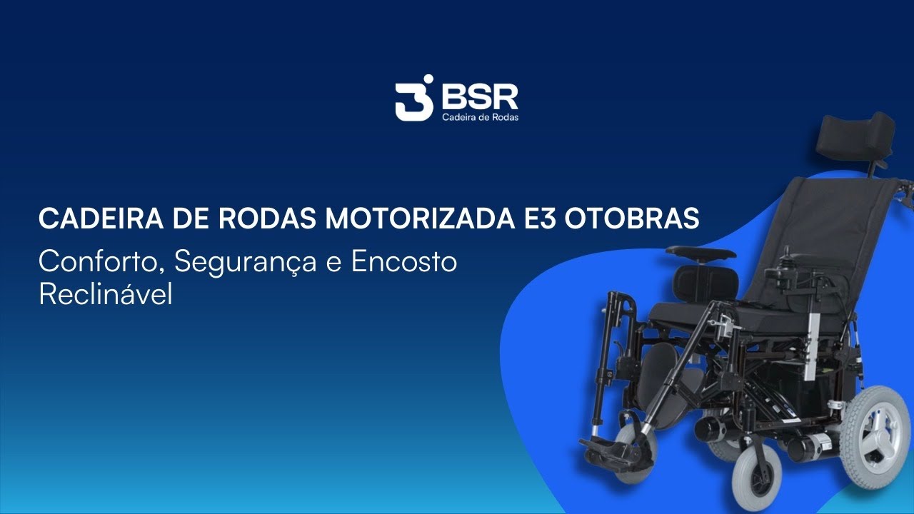 Conheça a Cadeira de Rodas Motorizada E3 da Ortobras #cadeiraderodas #pcd #cadeiramotorizada