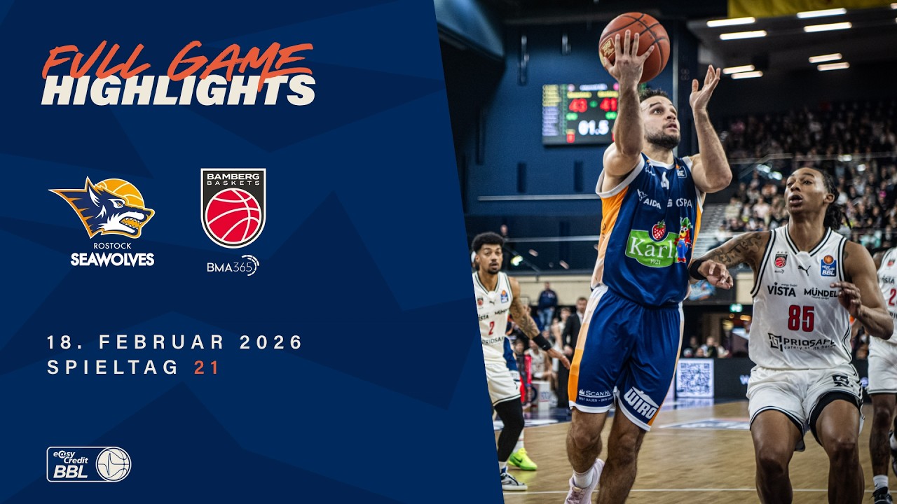 ROSTOCK SEAWOLVES vs. BMA365 Bamberg Baskets - Full Game Highlights - Spieltag 21, 25/26
