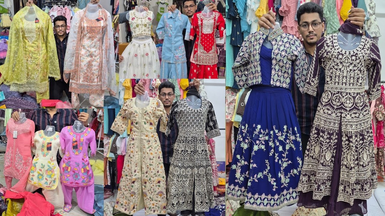 Eid special ethnic wear dresses for wholesale in metiabruz wholesale market #metiabruzhaat 
