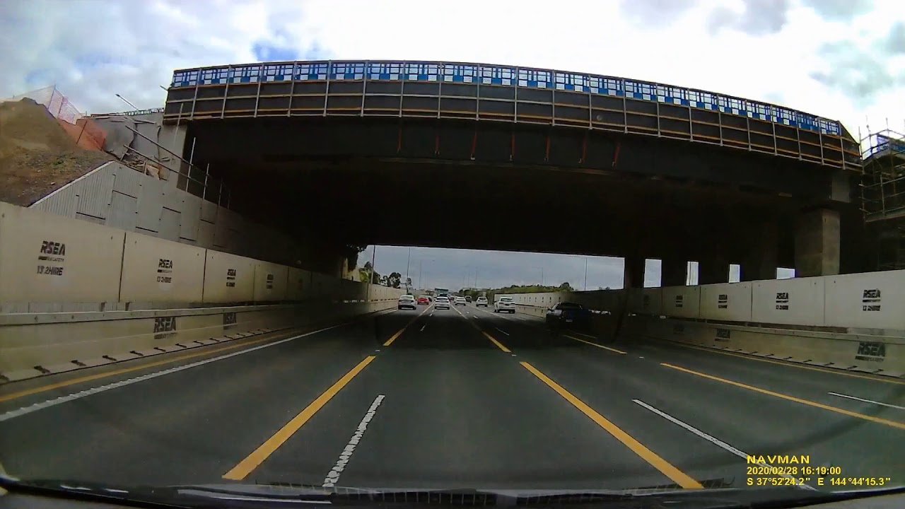 Princes Freeway, Point Cook, Forsyth Road Bridge, Geelong Bound - Speed camera, PTP camera
