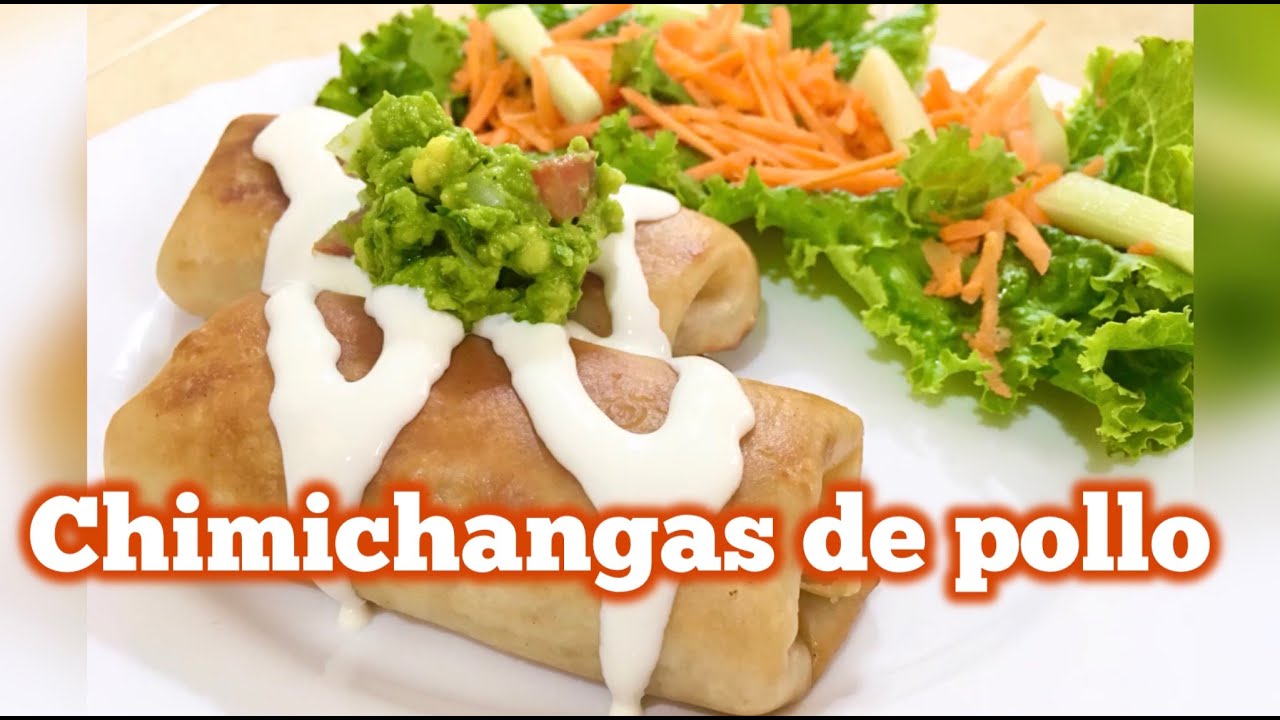 CHIMICHANGAS DE POLLO!! 😋👍🏼👩🏼‍🍳 FÁCILES  Y  DELICIOSAS! 😋😉