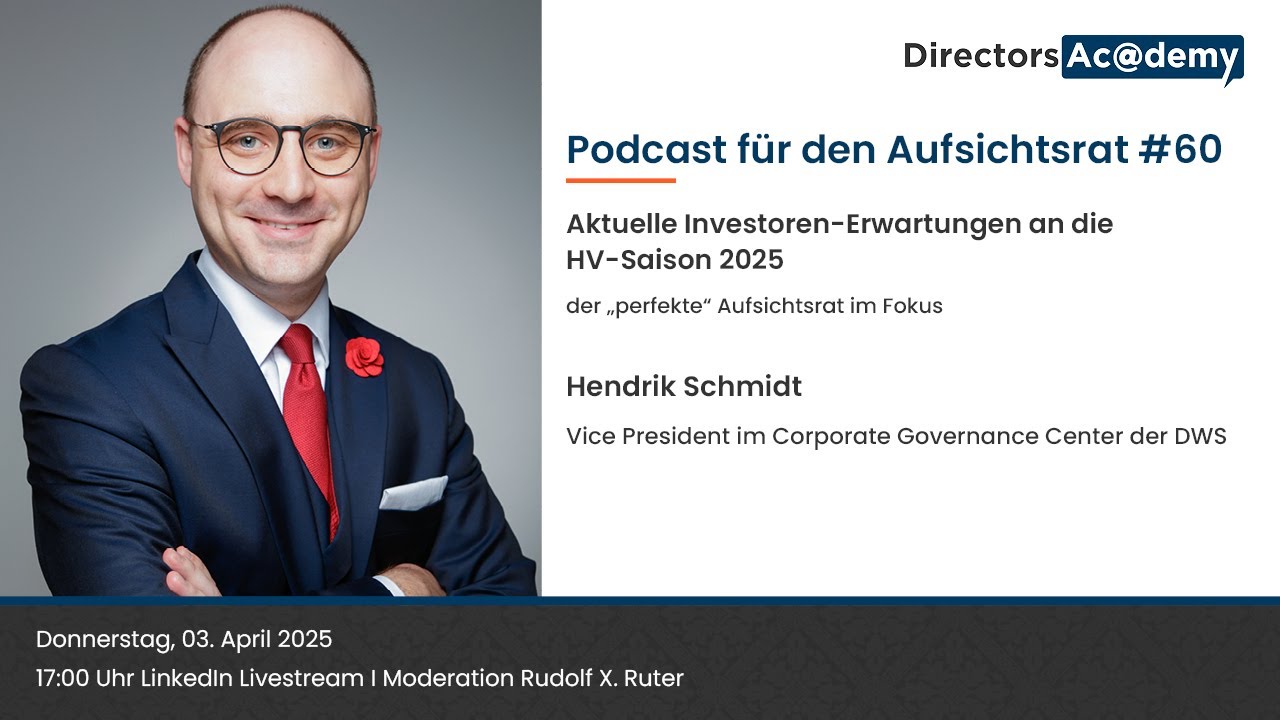 Podcast für den Aufsichtsrat #60 Hendrik Schmidt