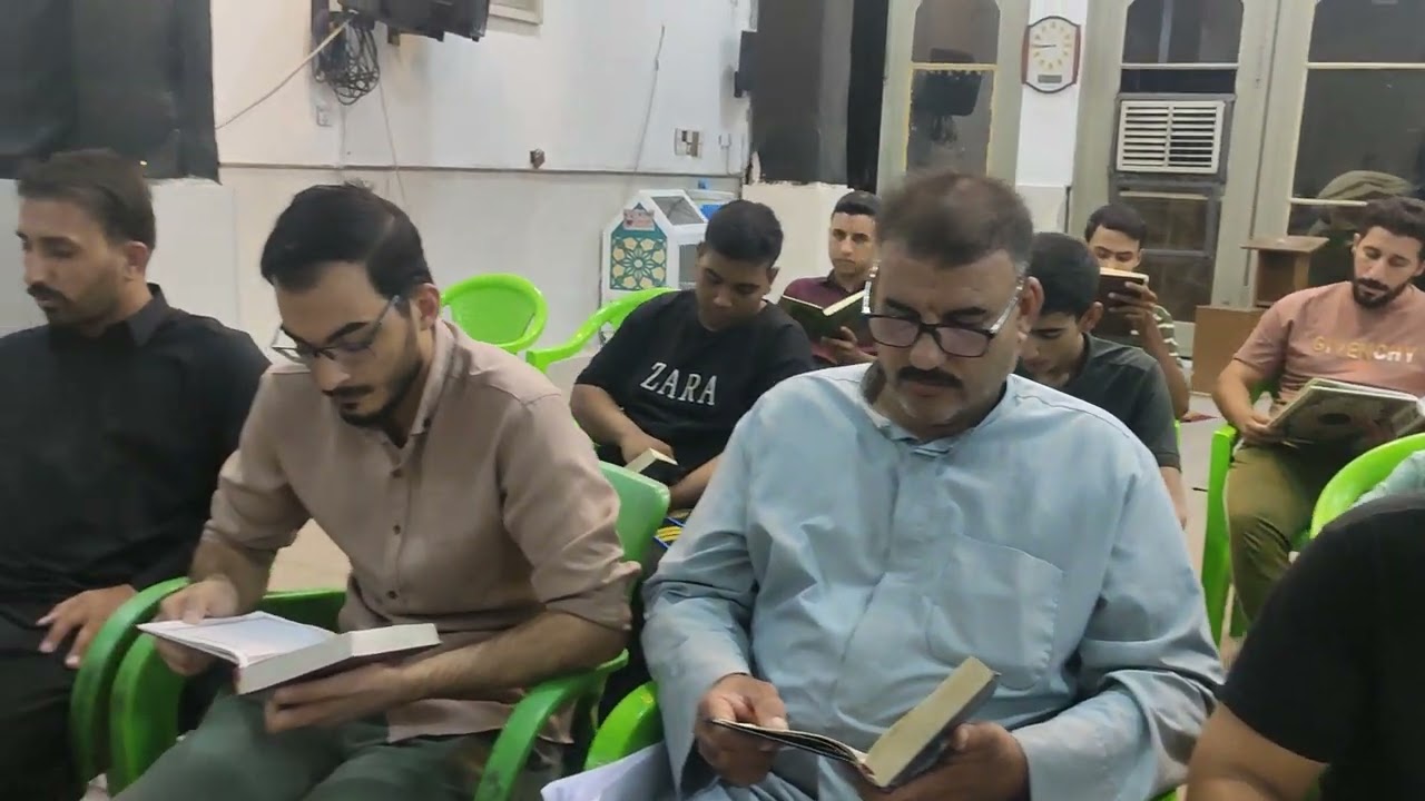 القارئ الاستاذ احمد عداي السلطاني دورة المصطفى القرانية لأحكام التلاوة 2025 حسينيةالامام المهدي ع