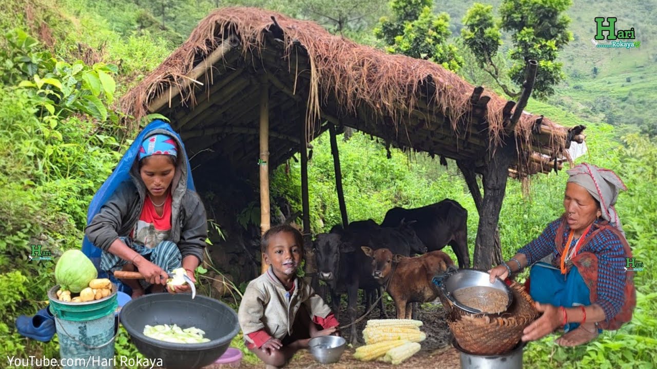 Mountain Village Lifestyle in Nepal | Traditional Food & Rural Culture
