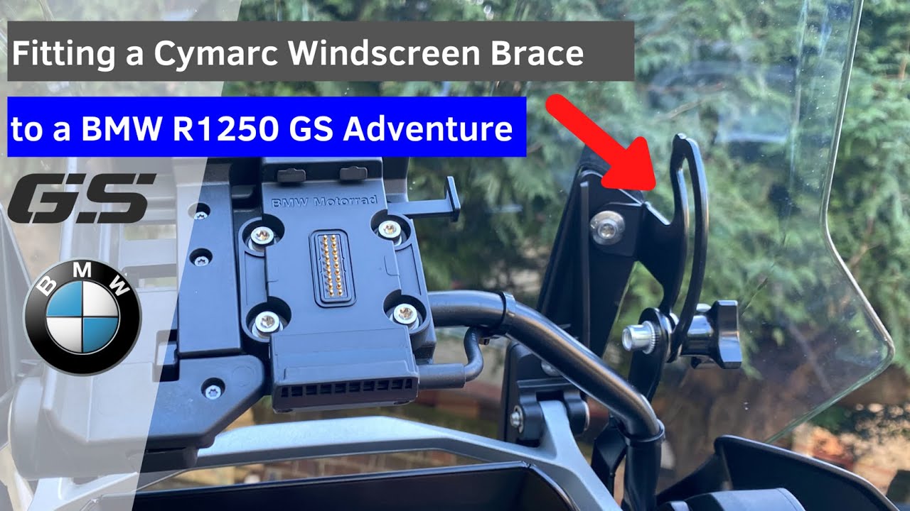 Установка защитного кожуха ветрового стекла Cymarc на BMW R1250GS Adventure