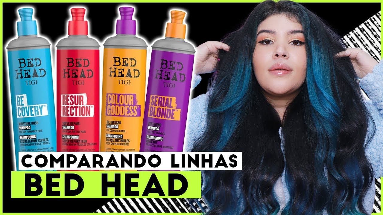 💜Comparando linhas BED HEAD: Recovery, Ressurection, Colour Goddess e Serial Blond