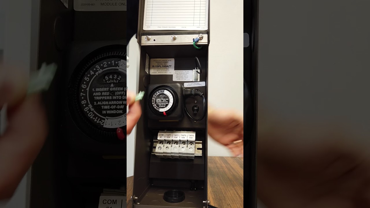 How to use a kichler lighting transformer & timer