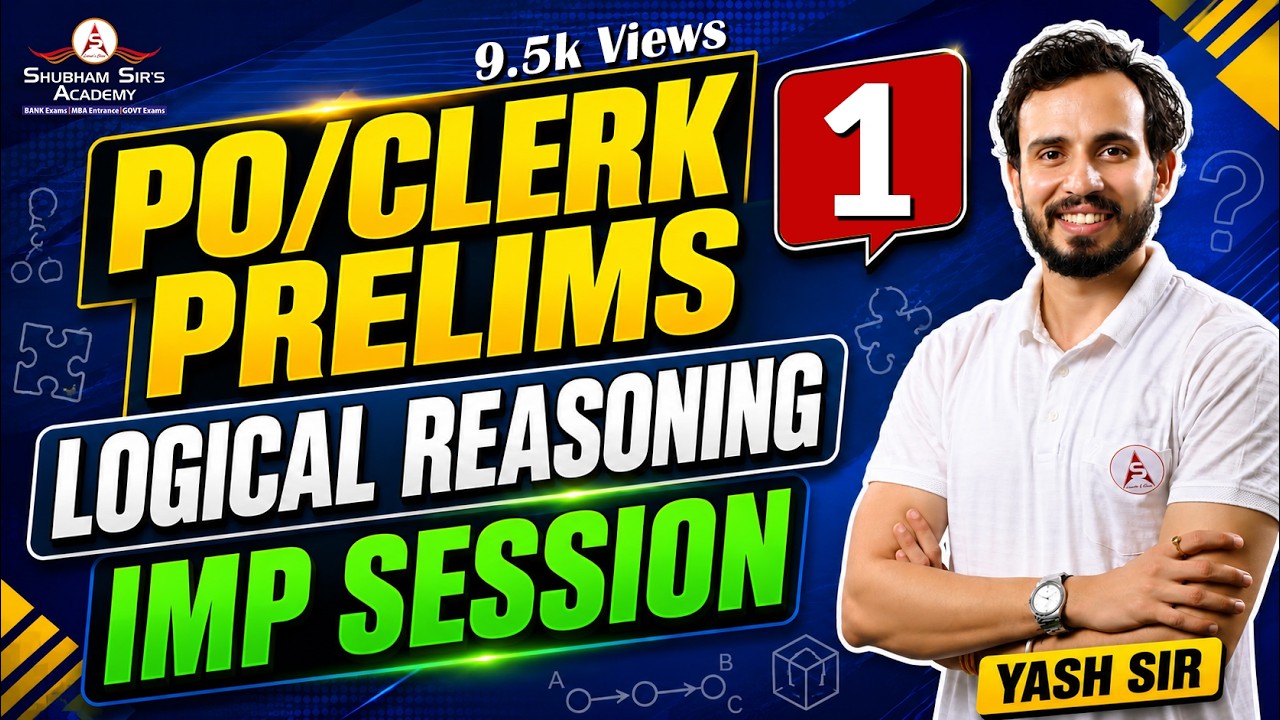 RRB PO PRELIMS | SESSION 01 COMPLETE 40 Q | YASH SIR 22.06.2022 #RRB #PO #SSA #bankingexams