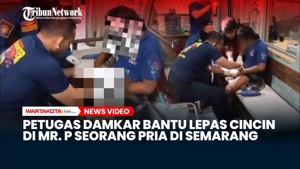 Momen Petugas Damkar Bantu Lepas Cincin yang Tersangkut di Alat Kelamin Seorang Pria di Semarang