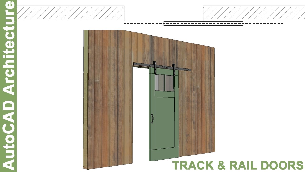 Track, Barn and Rail Doors in AutoCAD Architecture