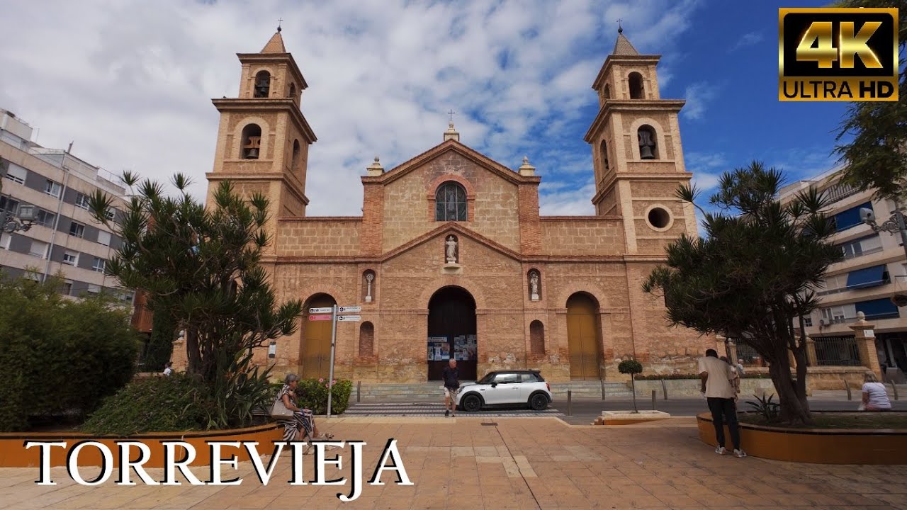 Torrevieja Walking Tour | Torrevieja Seafront (Paseo Juan Aparicio) | Spain | 4K HDR 2025