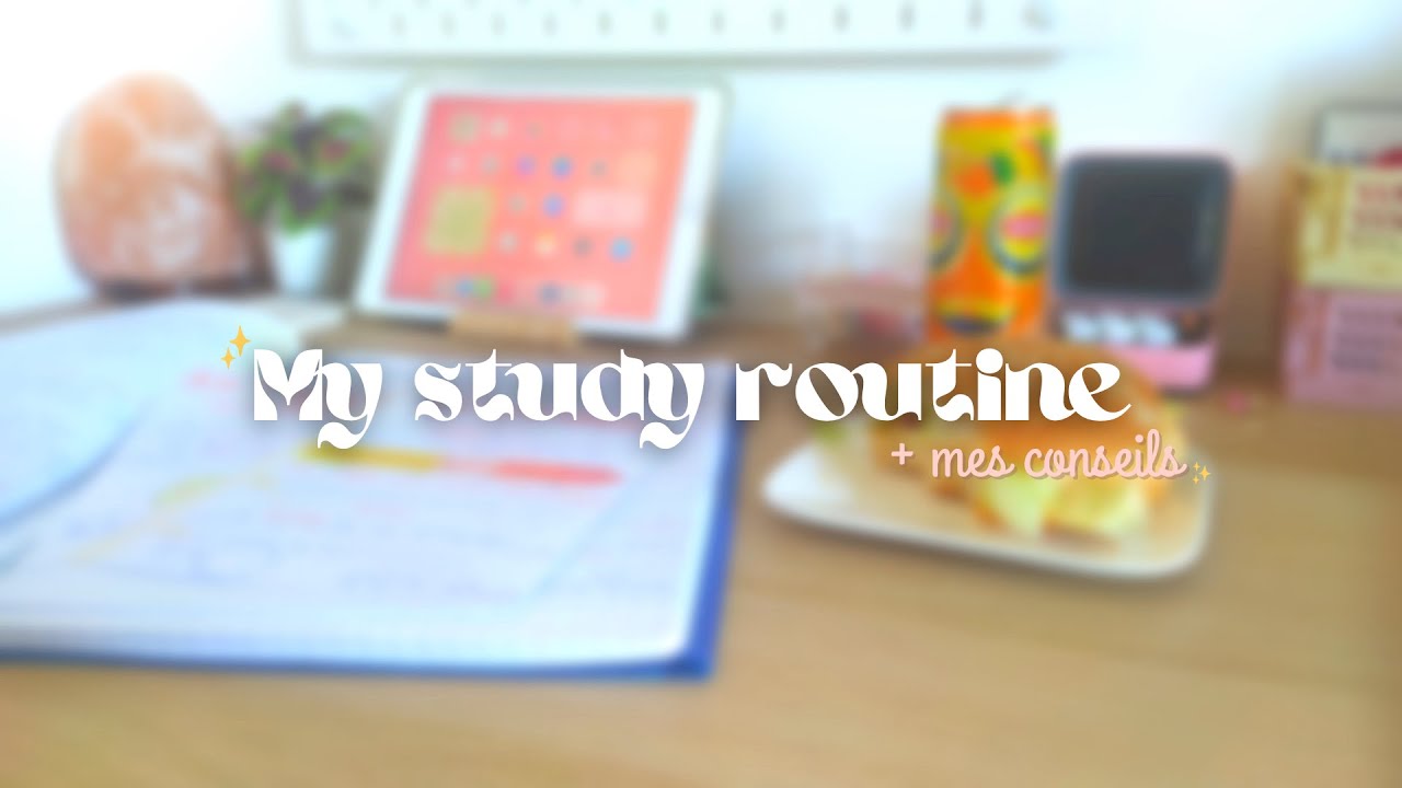 My study routine + mes conseils pour réussir son année scolaire 📚