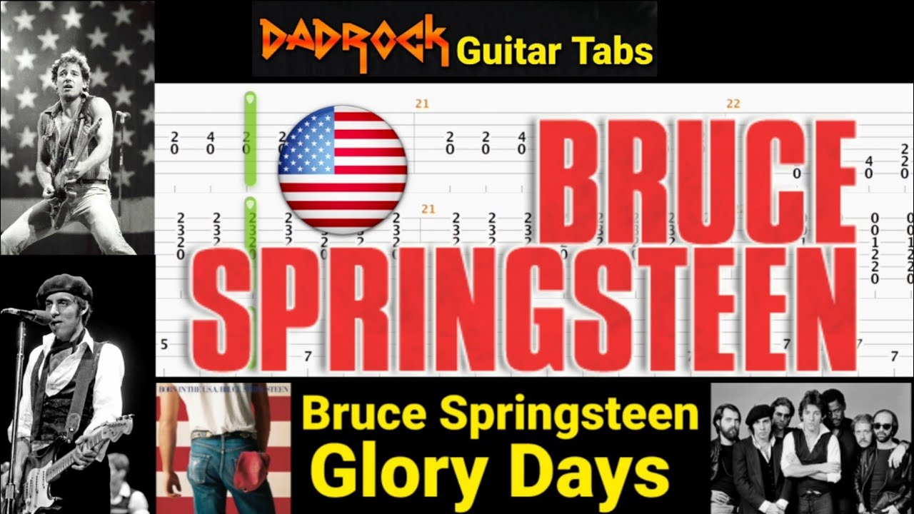 Glory Days - Bruce Springsteen - Guitar + Bass TABS Lesson