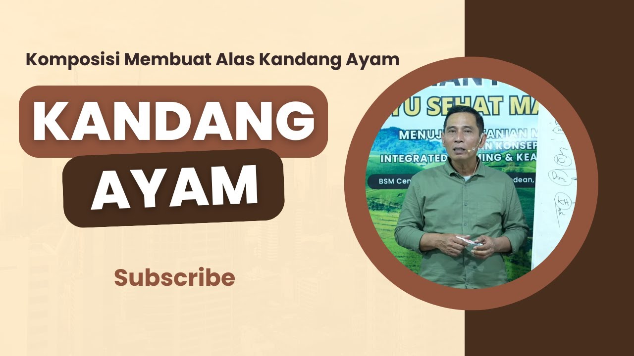 Komposisi Membuat Alas Kandang Ayam ~ Bayu Diningrat