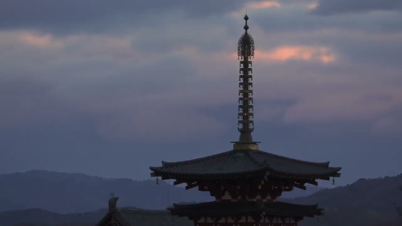 今宵は満月、薬師寺と今年最後の満月