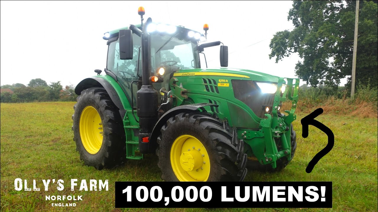 THIS WILL LIGHT UP THE SKY! WINTER LIGHTING UPGRADE FOR THE JOHN DEERE 6155R!
