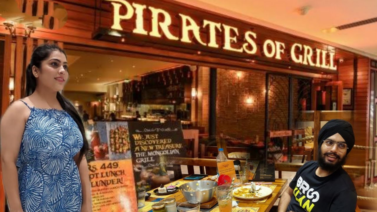 buffet at pirates of grill | eat veg and non veg unlimited | elante mall | chandigarh | lafamilia
