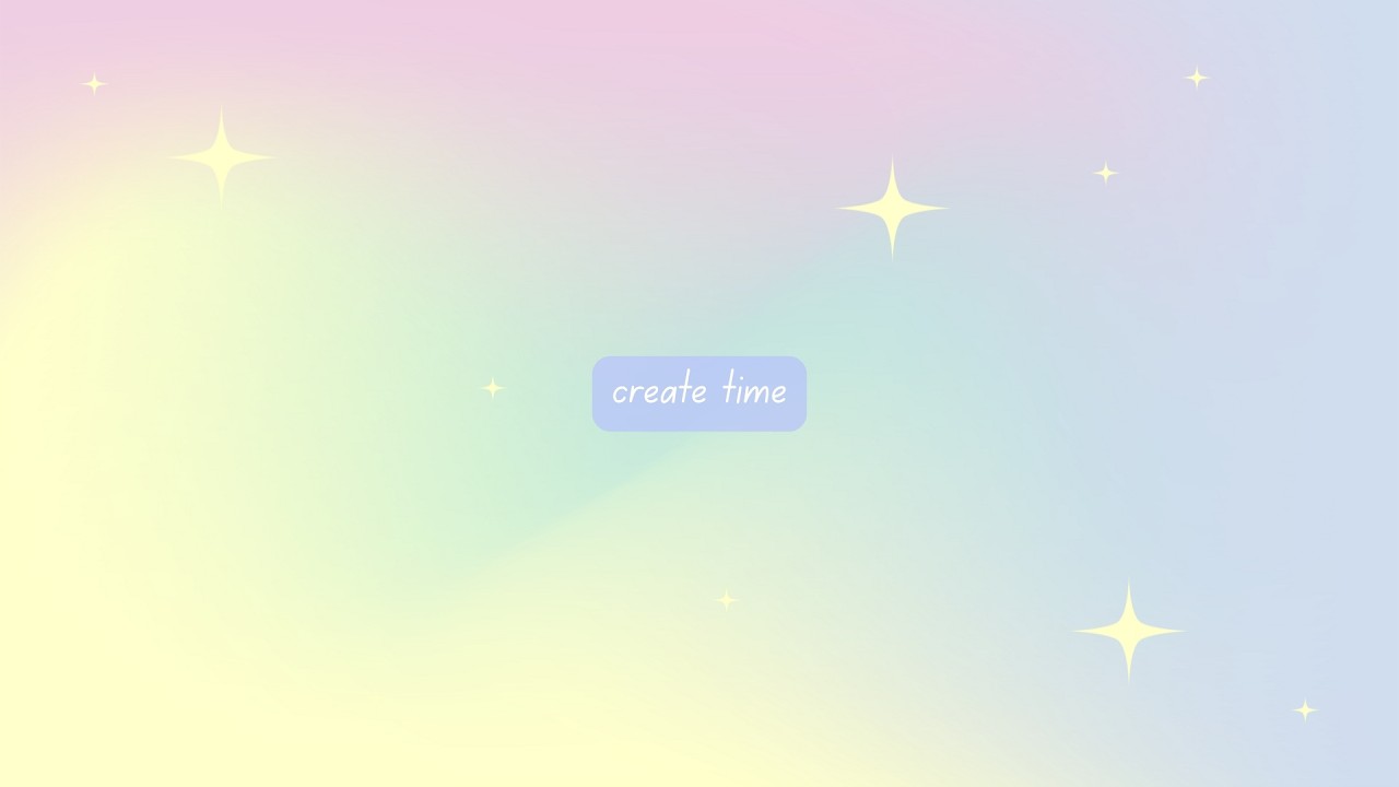 Creating time + my story