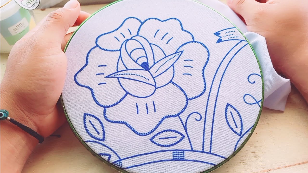 La puntada de esta rosa es muy hermosa y facilisima de hacer| El Bordador