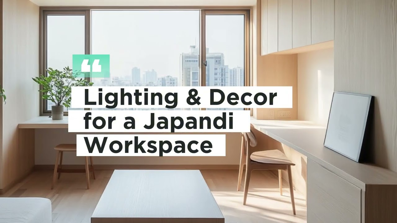 Japandi Living Home Office Design: Simple & Serene Workspace Tips