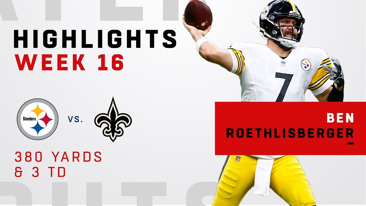 Ben Roethlisberger Breaks Out w/ 380 Yards & 3 TDs vs. Saints