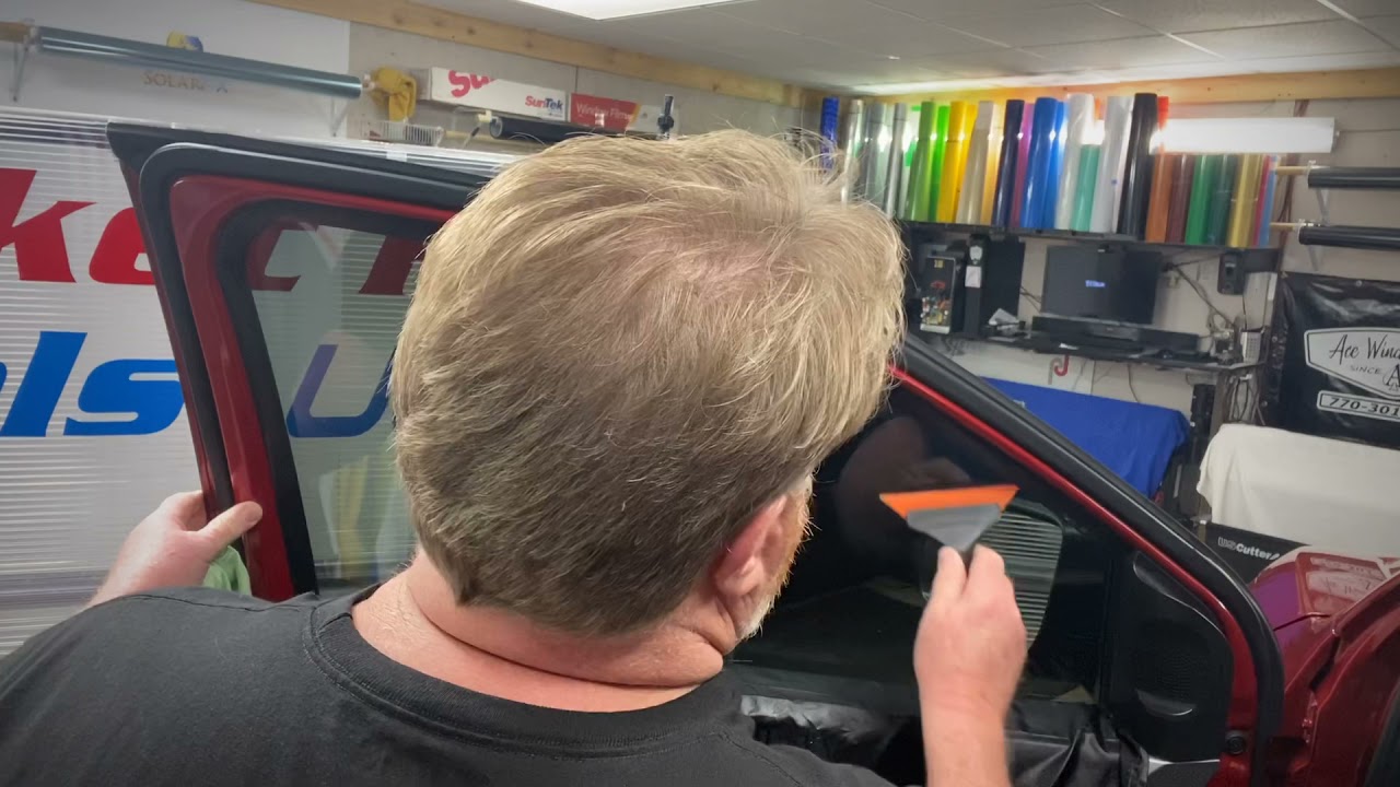 How to tint a Roll up window