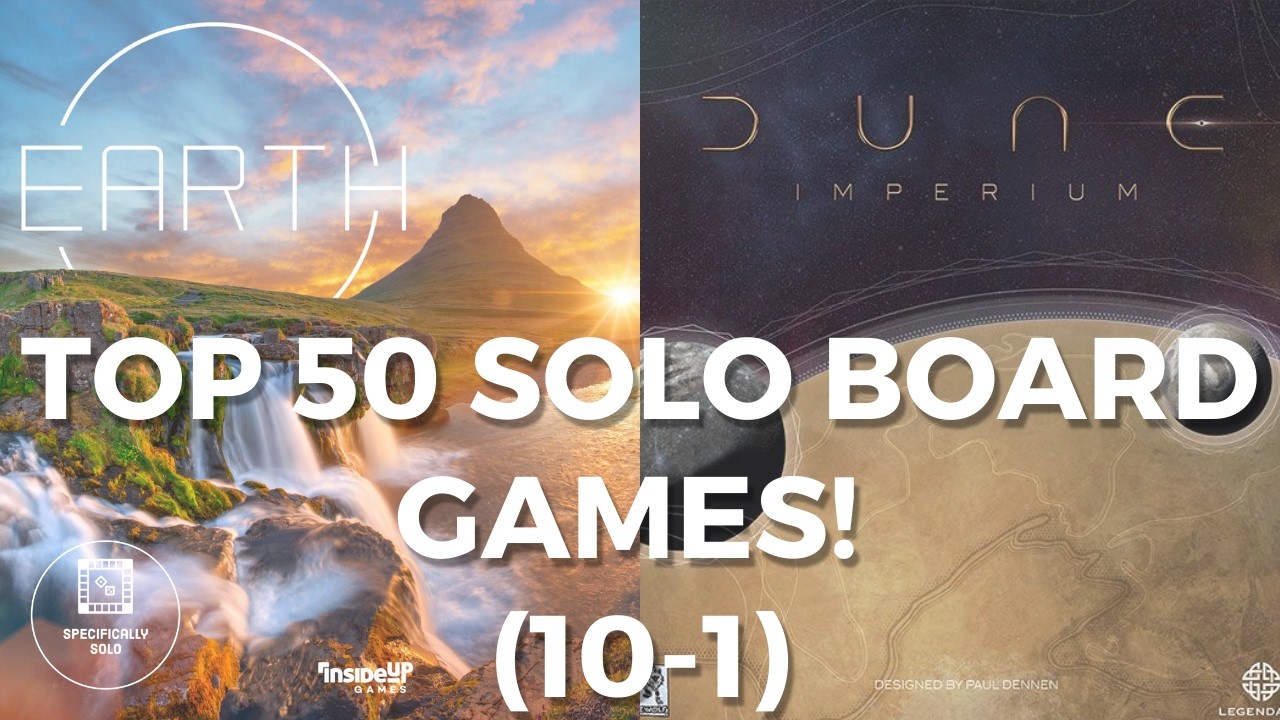 Top 50 Solo Board Games Of All Time! | 10-1 | (2024 Edition)