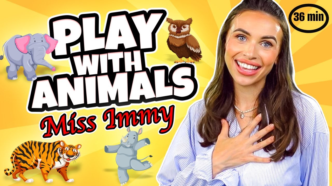 Let's Play, Sing & Dance | Animals, Sounds, Colours | Miss Immy