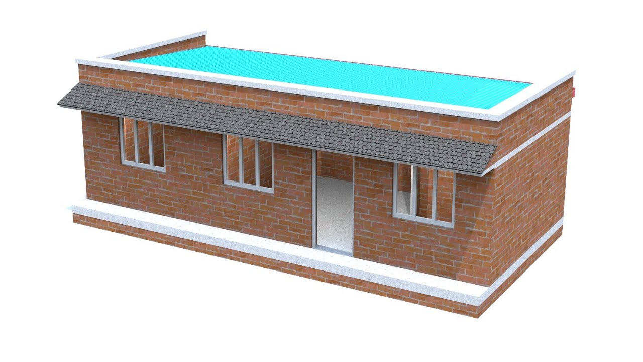 1.5 lacks budget tin set 2 room  house design | tin shed home plan | simple rural house design
