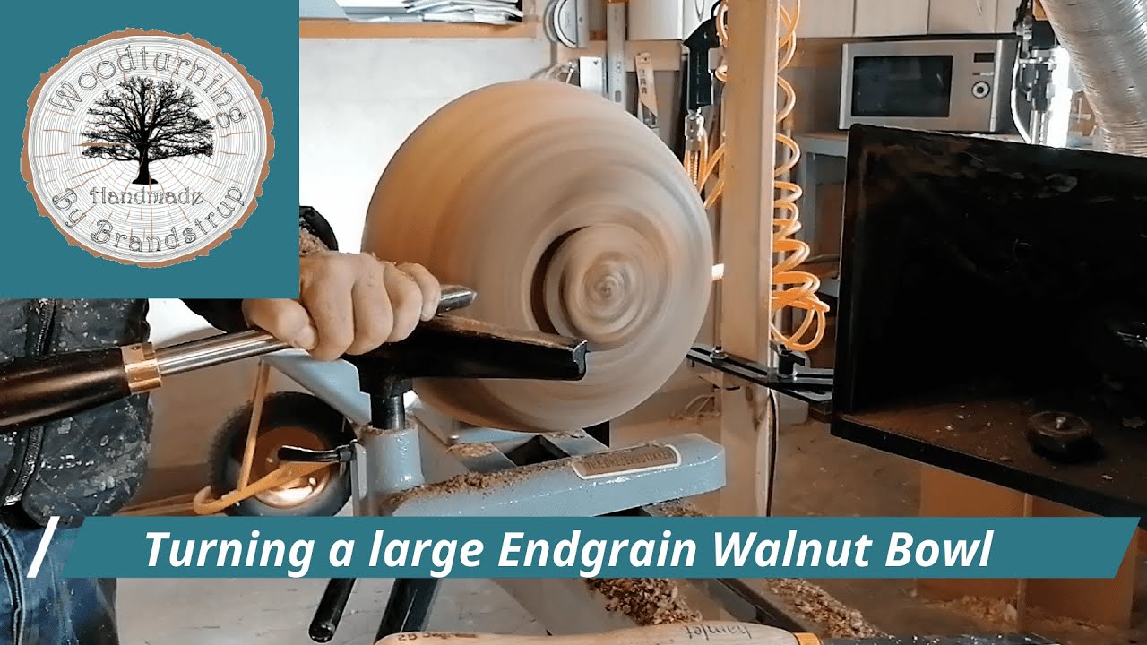 Woodturning Large End Grain Walnut Bowl